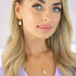 Silver set "Crystal Drop (Aurore Boreale)" with Preciosa™ crystals